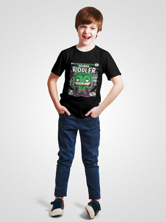 Kids Top Black Batman Riddler