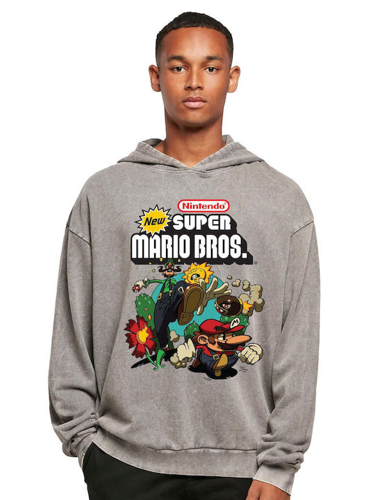 Oversized Premium Hoodie Super Mario Bros Pop Culture Asphalt