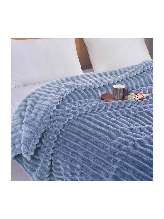 SpitiBazaar Blanket Velvet Queen 220x240cm Blue