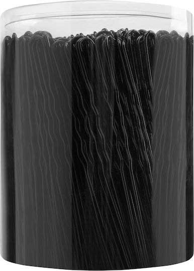 Activeshop Hair Clips E-65 300 Pcs 7 Cm Black