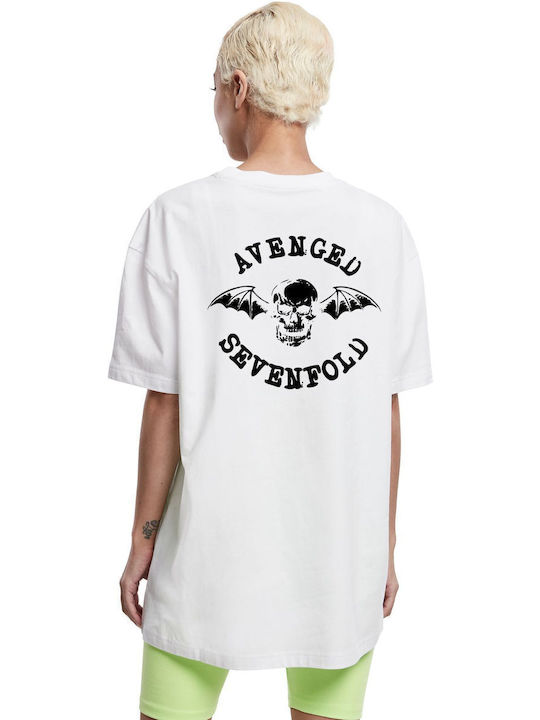 T-shirt Avenged Sevenfold Art1 Rock Avenue White T-shirt Avenged Sevenfold Art1 Rock Avenue White