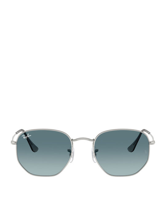 Ray Ban Hexagonal Γυαλιά Ηλίου Ασημί με Μεταλλικό Σκελετό