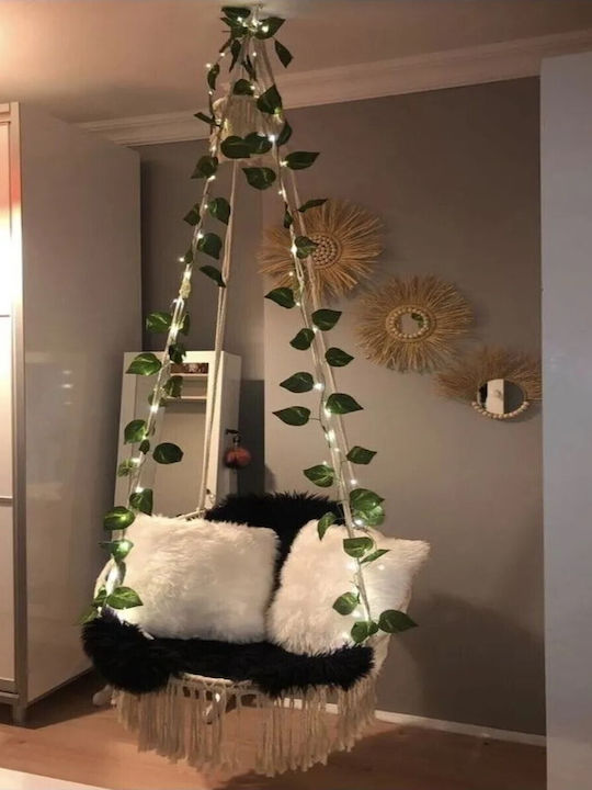 Femmit Αιώρα Χειροποίητη Πλεκτή Macrame, 60x80 Cm Εκρού, από 100% Βαμβακερό Νήμα