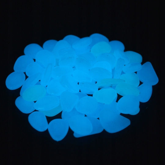 Pietre Iluminatoare Pietricele Fluorescente Lumină Albastră Întuneric 50 buc
