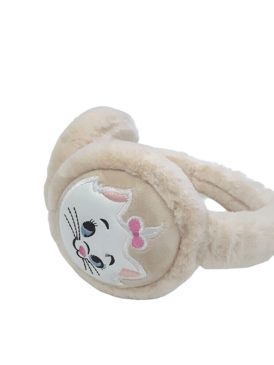 Ohrenschützer Pelz Beige