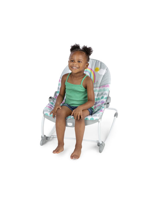 Bright Starts Ηλεκτρικό Relax Μωρού Rosy Rainbow 2-in-1 με Δόνηση Πολύχρωμο