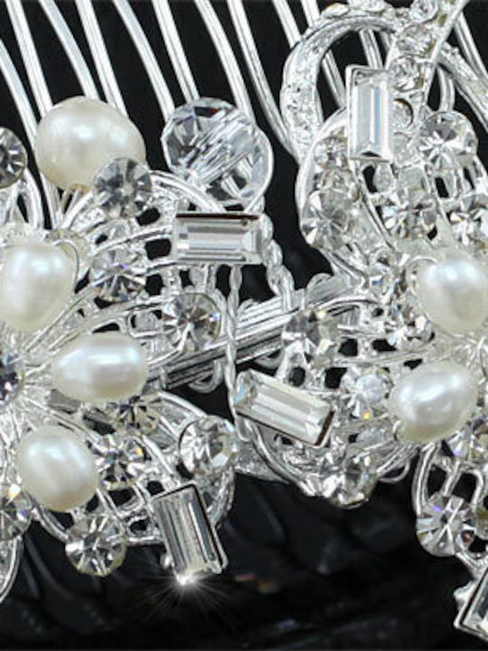 Bridal Handmade Hair Comb Real Freshwater Pearls Swarovski Crystals Prada