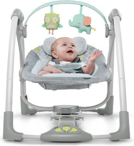 Ingenuity Ηλεκτρικό Relax Μωρού Κούνια Swing 'n Go με Μουσική Γκρι