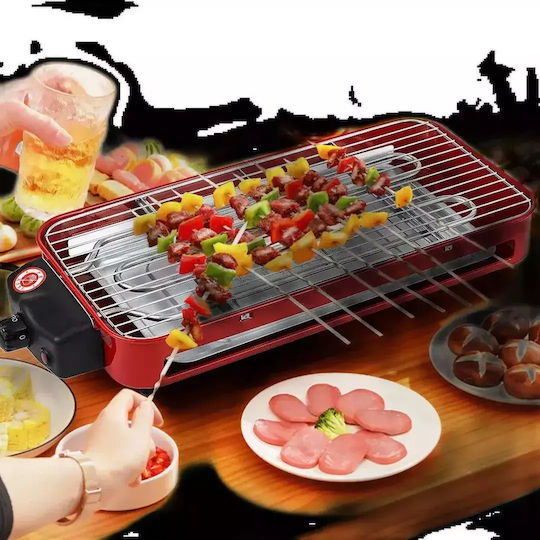 Andowl Tischplatte Elektrogrill Grill mit einstellbarem Thermostat 47cmx23cmcm