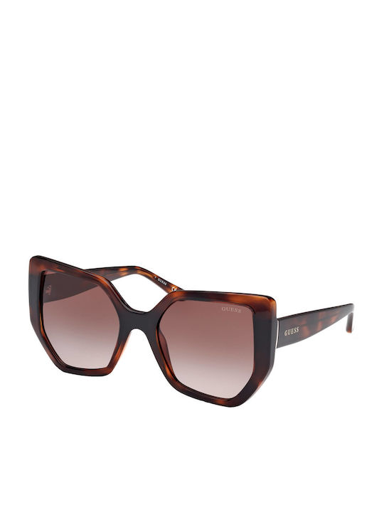 Guess Women's Sunglasses with Brown Tartaruga Plastic Frame and Brown Gradient Lens GU00154 52F