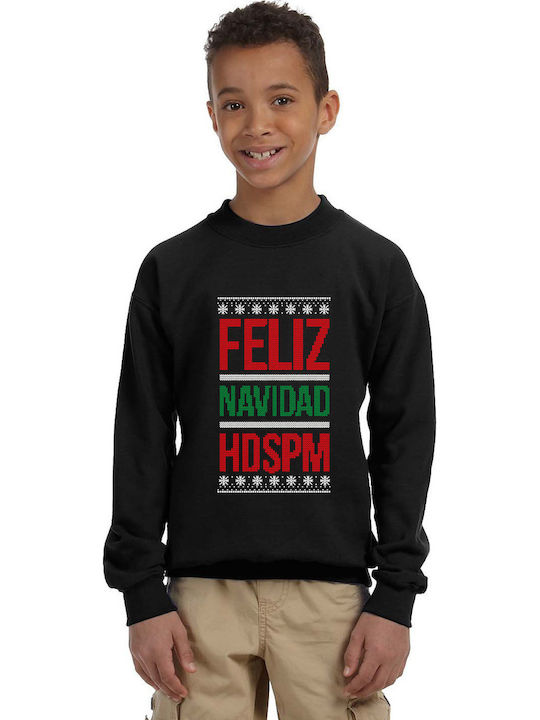 Παιδικό Φούτερ Feliz Navidad3  Black