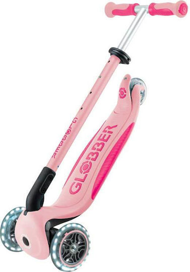 Globber Детски Ролери Сгъваеми Go Up Deluxe 3 Колела със Седалка за 15+ Месеца Розови