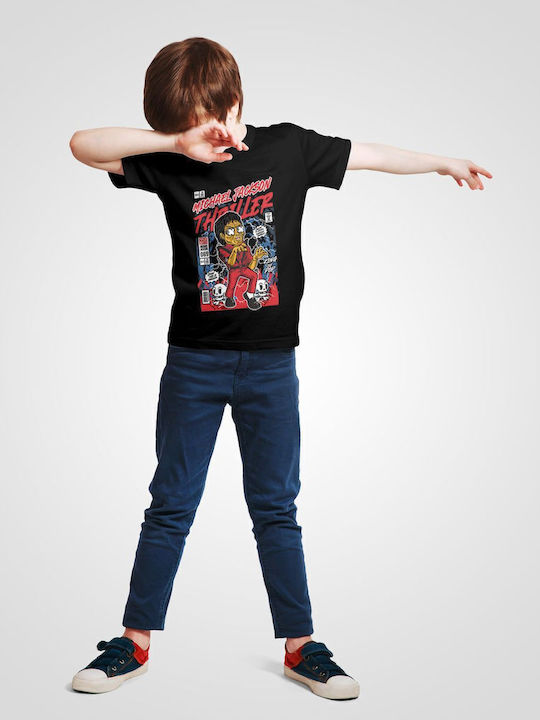 Kids' T-shirt Black Michael Jackson Thriller