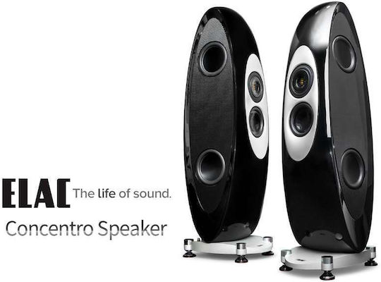 Elac Concentro.2 Ζεύγος Ηχείων Hi-Fi Δαπέδου Μαύρο