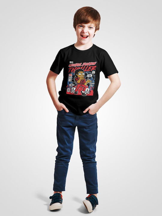 Kids' T-shirt Black Michael Jackson Thriller