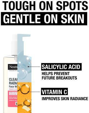 Neutrogena Clear & Radiant Face Wash Гел Почистване Лице 200мл