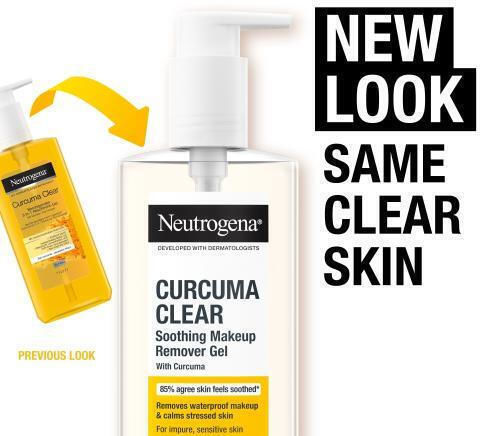Neutrogena Curcuma Clear Soothing Makeup Remover Gel Гел Премахване на грим Лице 200мл