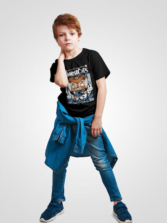 Παιδικό T-shirt Μαύρο Tygra