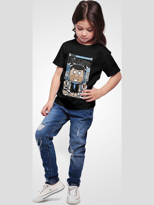 Παιδικό T-shirt Μαύρο Fred Flinstones