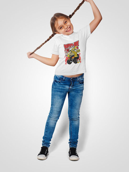 Παιδικό T-shirt Λευκό Bowser Ride