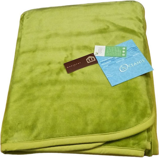 Manterol Casa Hypoallergenic Oceanis Color Spanish Velvet Blanket Double 180x240cm