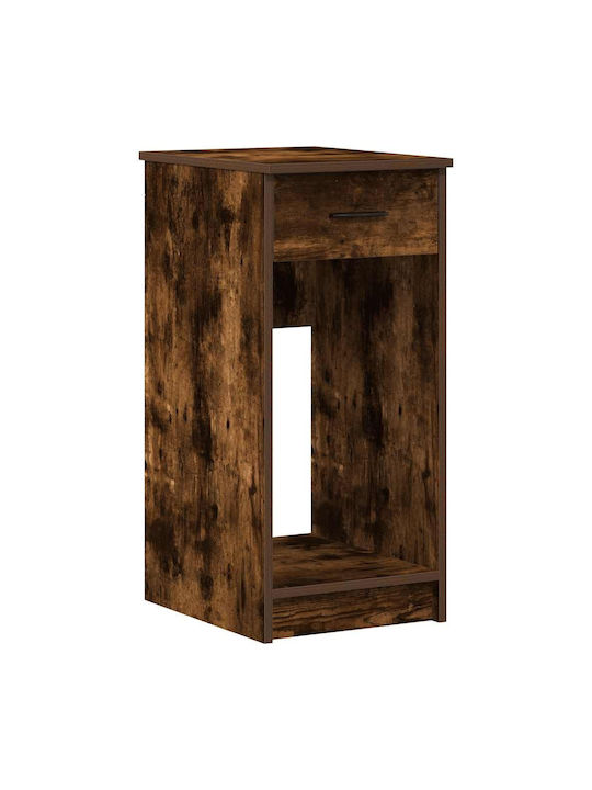 Computerturm-Ständer mit Schublade Rauchige Eiche 35x45x77 cm Rauchige Eiche 858744