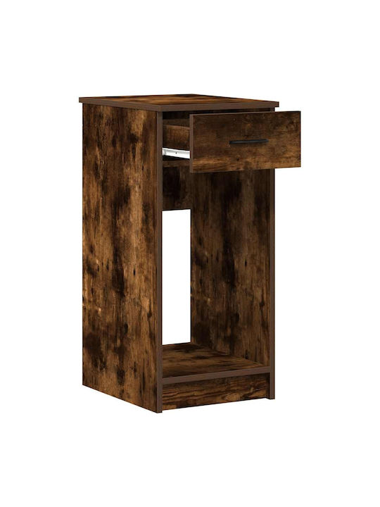 Computerturm-Ständer mit Schublade Rauchige Eiche 35x45x77 cm Rauchige Eiche 858744