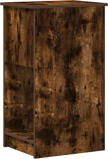 Computer Tower Stand Drawer Smoked Oak 35x45x77 cm Smoked Oak 858744
