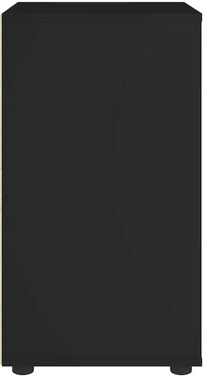 Vidaxl Sideboard Visnes Schwarz 60x40x73 cm Holzwerkstoff