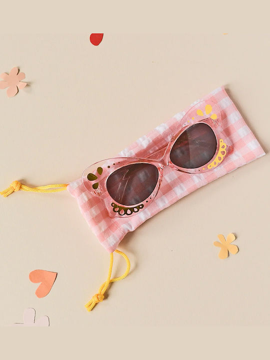 Sun Glasses Pink Butterfly and Shadow 3-10 Years Rockahula