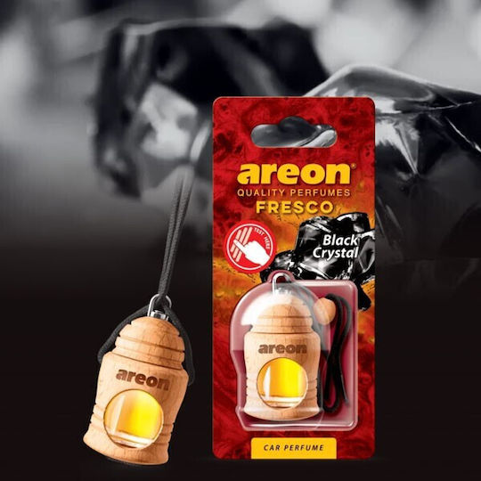 Areon Car Air Freshener Pendand Liquid Fresco Black Crystal 4ml