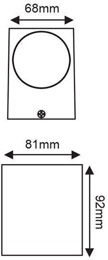 Aca Vita Wall-Mounted Outdoor Spot Light GU10 IP65