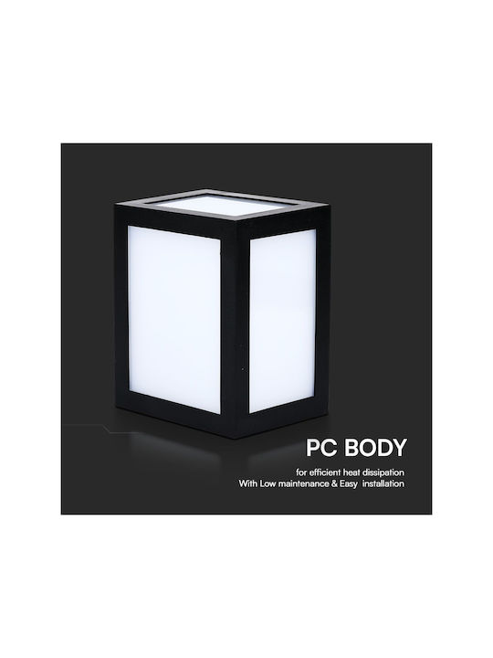 V-TAC Wall-Mounted Outdoor Light LED IP65 12W with Cool White Light 16x10.8x13εκ.