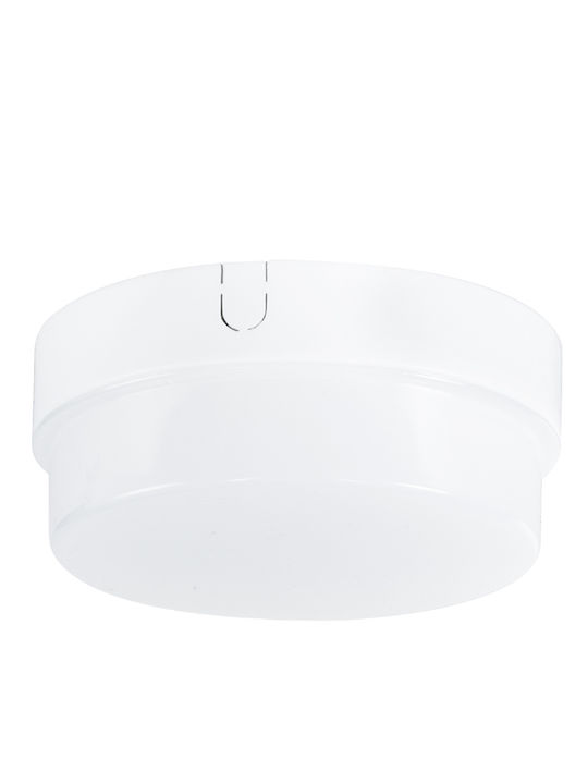 GloboStar Revano Επιτοίχια Εξωτερική Πλαφονιέρα LED IP54 12W με Θερμό Λευκό Φως