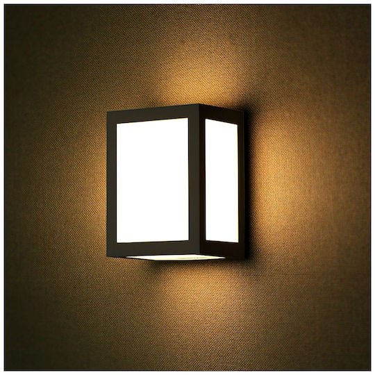 V-TAC Wall-Mounted Outdoor Light LED IP65 12W with Cool White Light 16x10.8x13εκ.