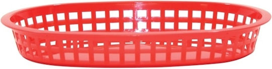 Tablecraft Serving Basket Plastic with Dimensions 27x18.5x3.5cm 6pcs