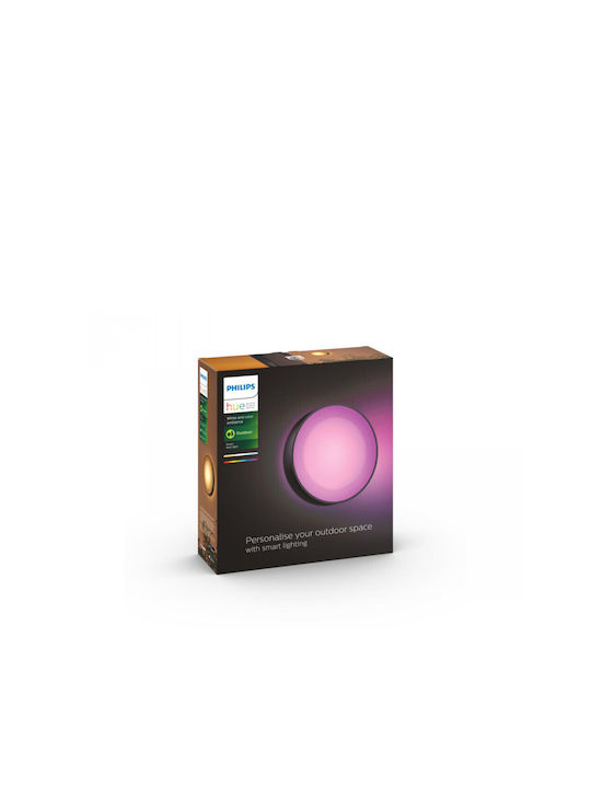Philips Daylo Επιτοίχια Εξωτερική Πλαφονιέρα LED IP44 15W με RGBW Φως
