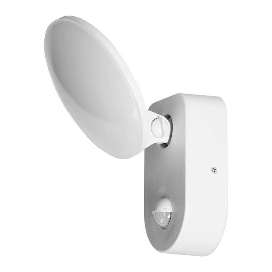 Adviti Επιτοίχιος Εξωτερικός Προβολέας LED IP65 15W με Φυσικό Λευκό Φως