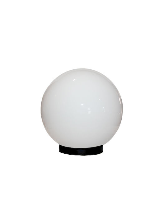 Aca Opal Lamp Globe Outdoor for Socket E27 White
