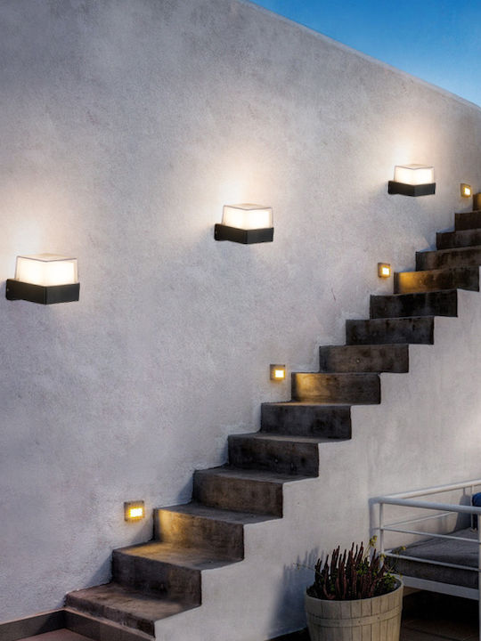 Powertech Wall-Mounted Outdoor Spot Light LED IP65 7W with Natural White Light 10.5x9.5x8.5εκ.