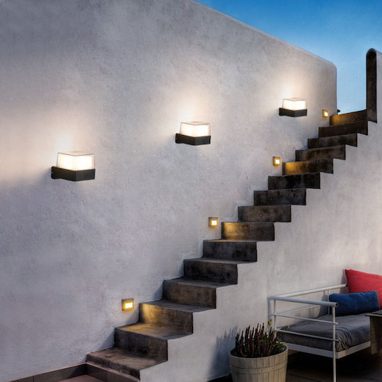 Powertech Επιτοίχιο Εξωτερικό Σποτ LED IP65 7W με Φυσικό Λευκό Φως 10.5x9.5x8.5εκ.