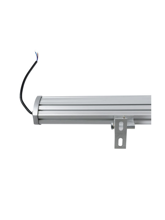 GloboStar Εξωτερικό Φωτιστικό LED Wall Washer 48W με Φυσικό Λευκό Φως IP67 Ασημί