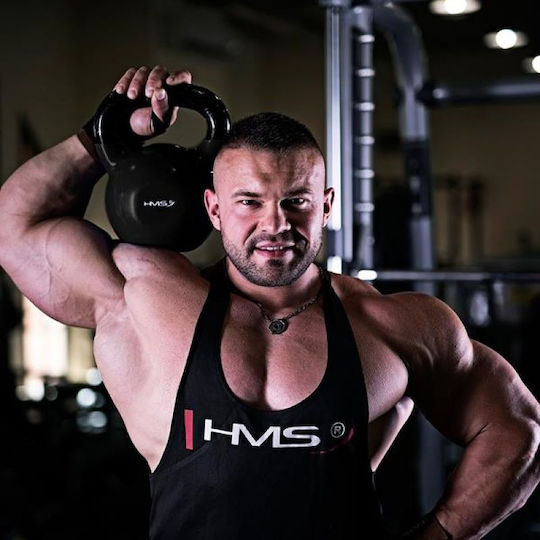 HMS KNV04 Kettlebell από Μαντέμι 4kg Μαύρο