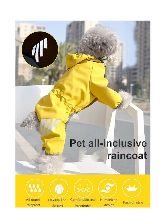 Hundemantel Wasserdicht Kapuzen Rosa