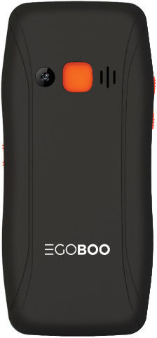 Egoboo EasyCall 4G Single SIM Κινητό με Μεγάλα Κουμπιά Μαύρο