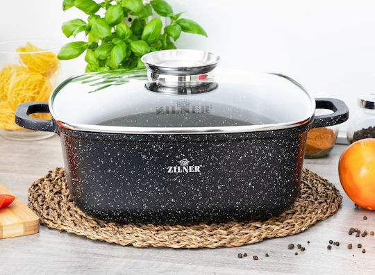 Zilner Dutch Oven Square Made of Aluminum 11x28cm 1pcs