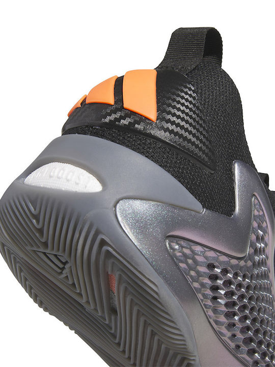 Anthony Edwards 1 Low Χαμηλά Μπασκετικά Παπούτσια Iron Metallic / Core Black / Solar Orange