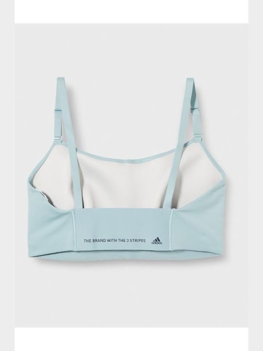 adidas Studio Plus Size Women's Sports Bra without Padding Blue