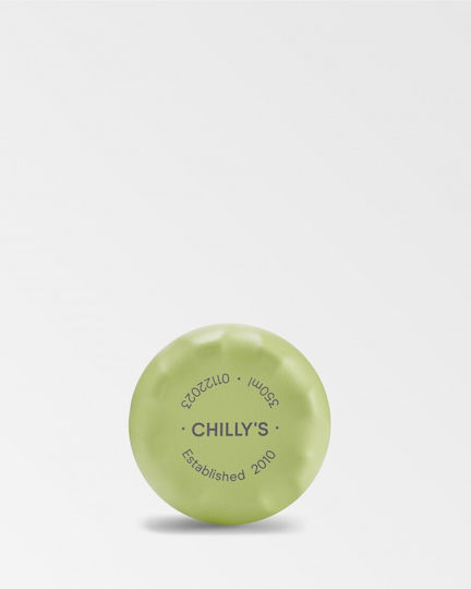 Chilly's Παιδικό Παγούρι Ανοξείδωτο με Καλαμάκι Lime 350ml