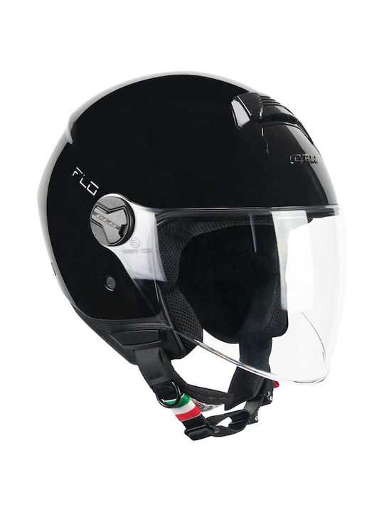 CGM 167A BLACK GLOSS Мотоциклетна каска Джет ECE 22.06 1050гр